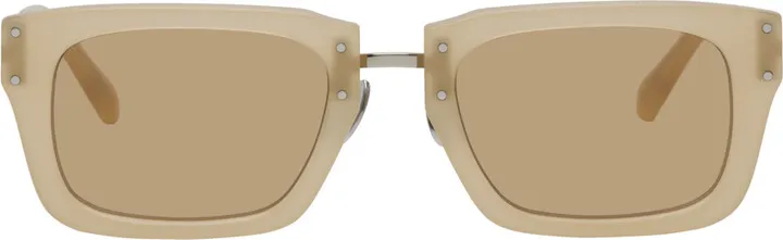 Jacquemus Beige Le Raphia 'Les Lunettes Soli' Sunglasses