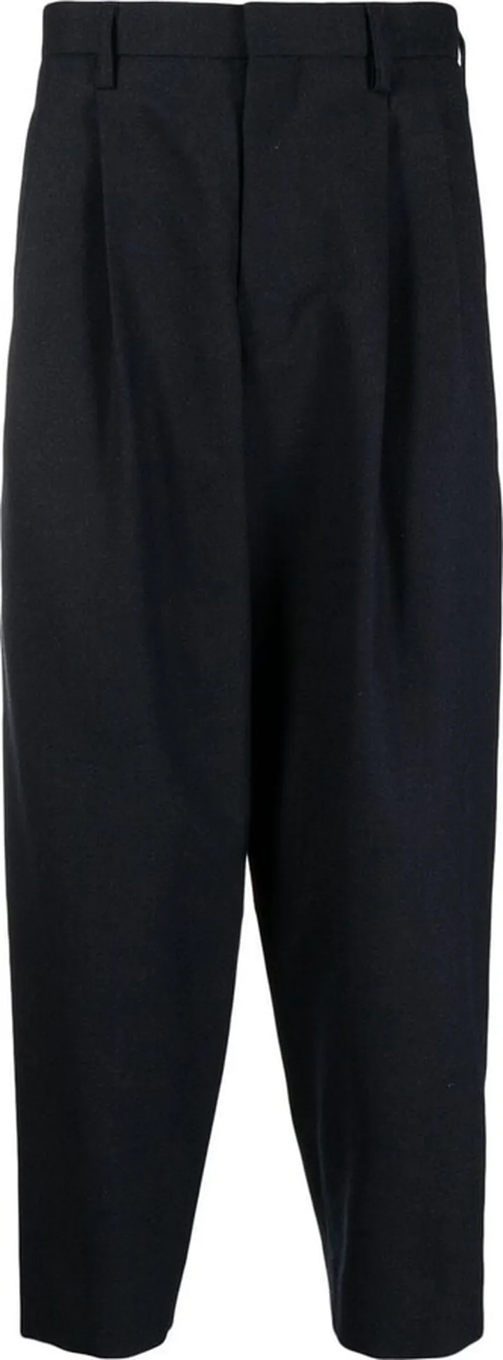 Drop-Crotch Tapered Trousers