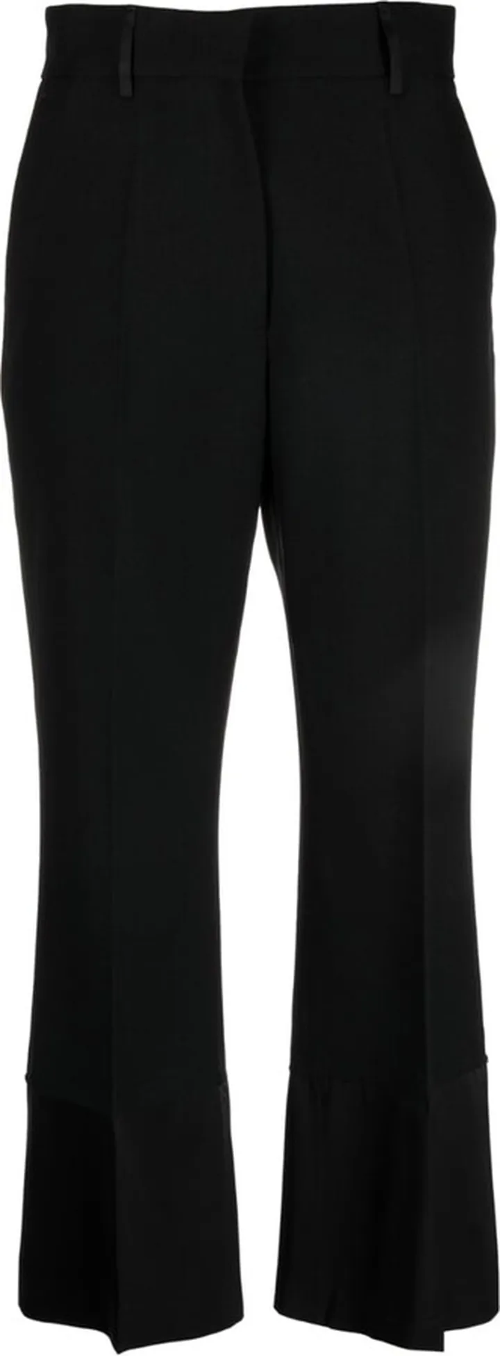 Cropped High-Waist Trousers