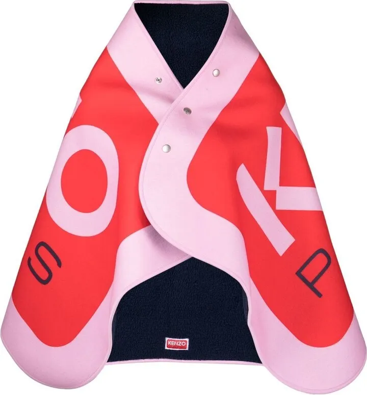 Logo-Print Cape