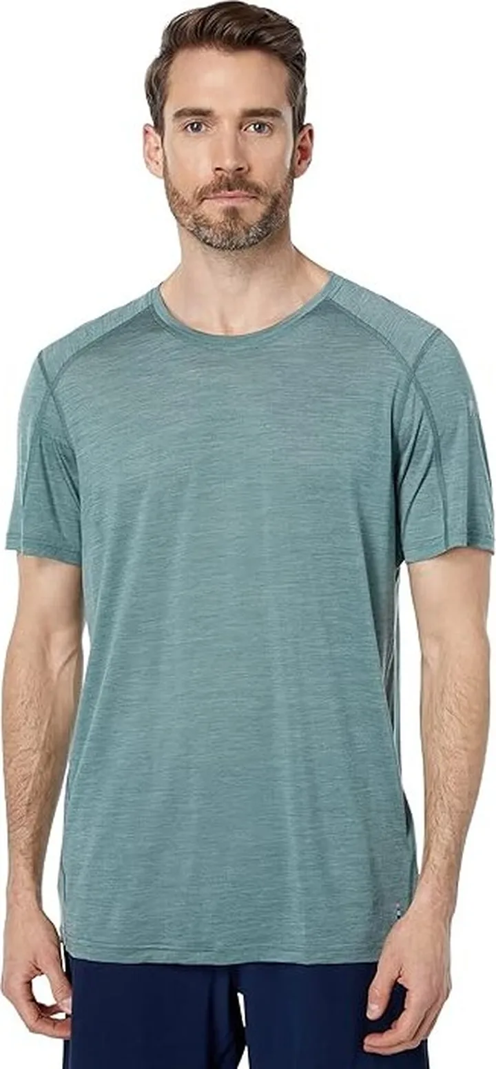 Smartwool Merino Sport 120 Mountain Biking Short Sleeve Tee (Sage Heather) Men's Clothing