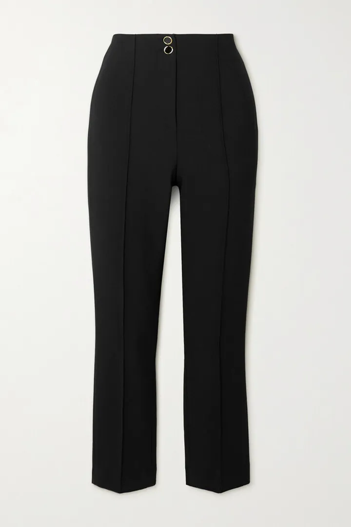 Veronica Beard - Alton Crepe Skinny Pants - Black