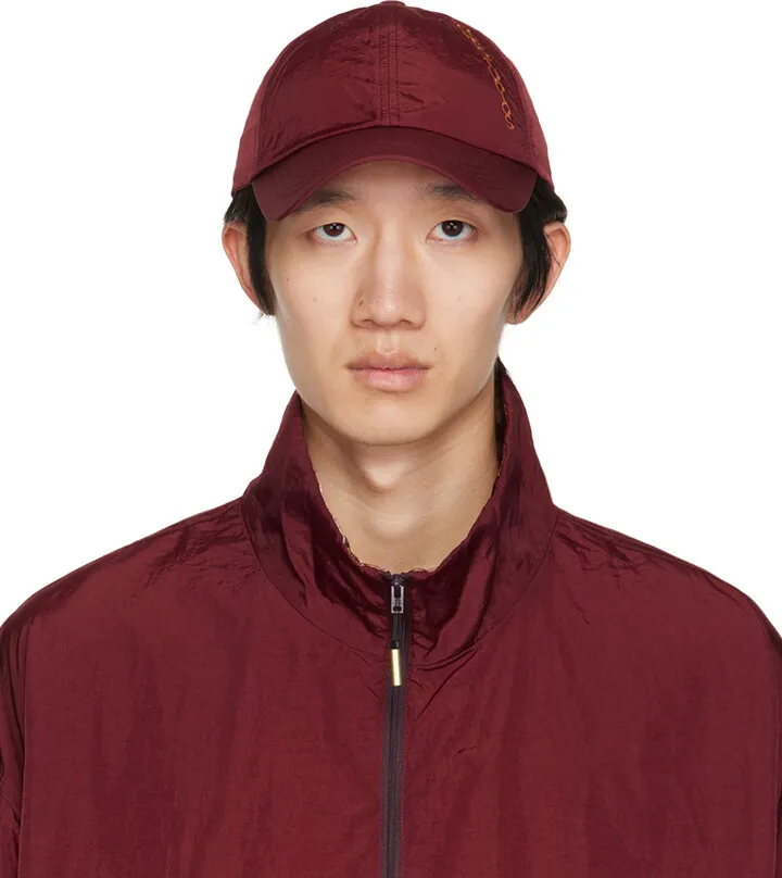 Acne Studios Burgundy Baseball Cap