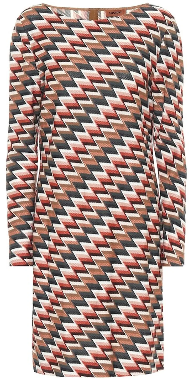 Zigzag knit dress