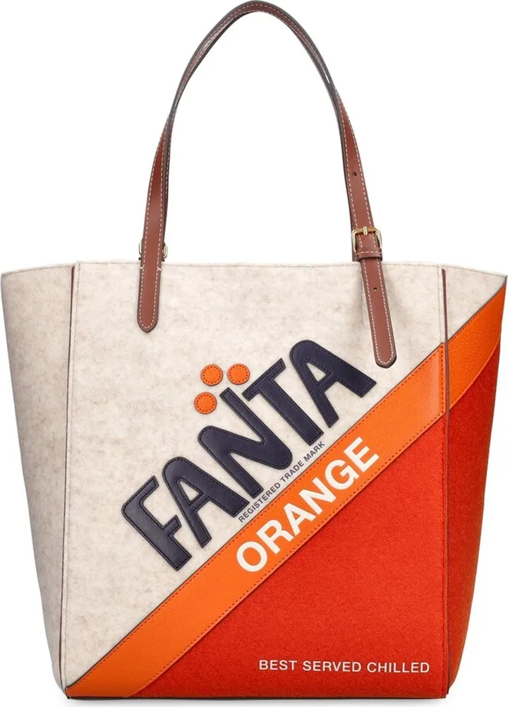 Small Fanta felt tote bag