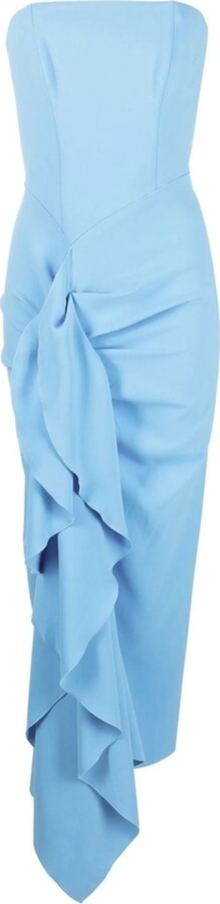 Thalia draped strapless dress
