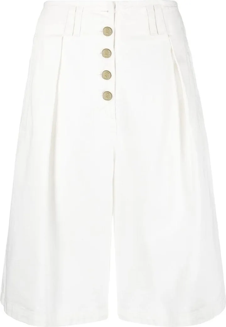 Knee-Length Cotton Shorts