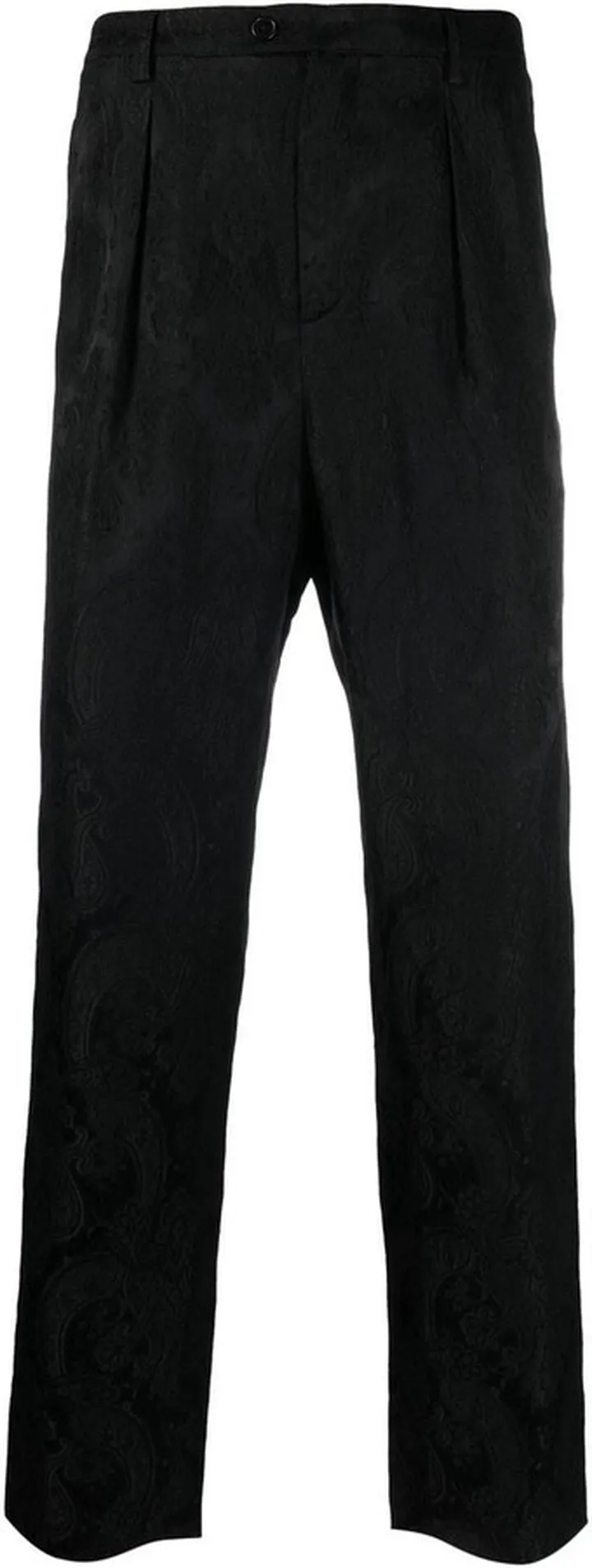 Paisley Jacquard Straight Trousers