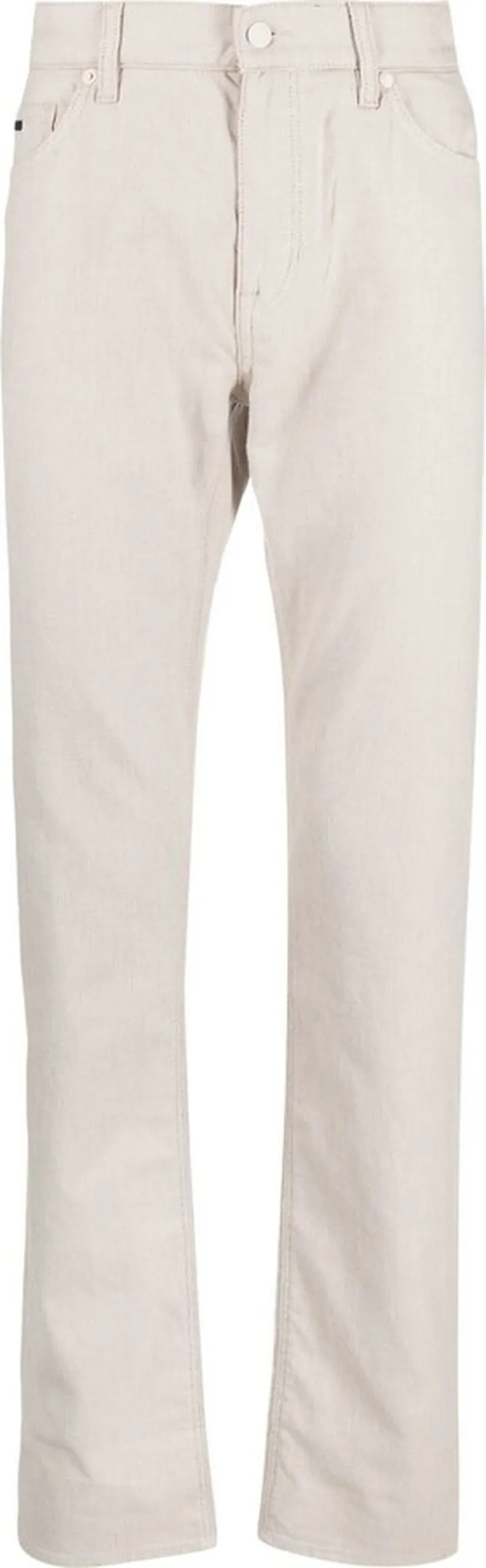 Mid-Rise Straight-Leg Trousers