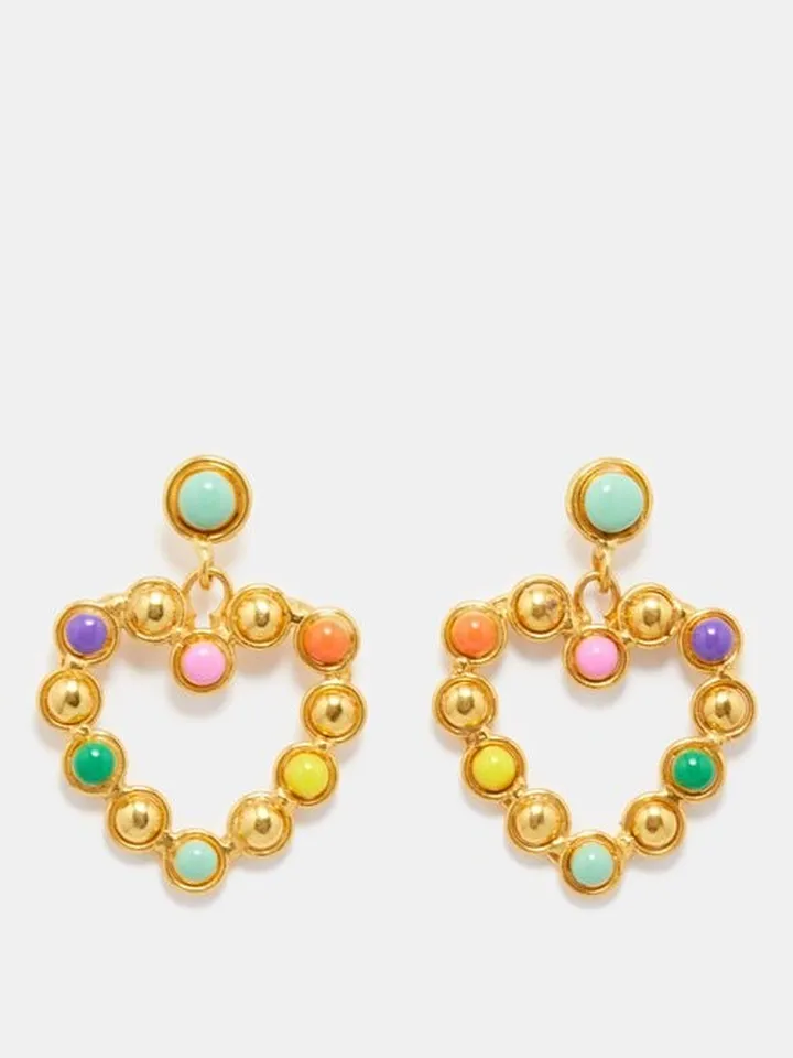 Love Gold-plated Earrings