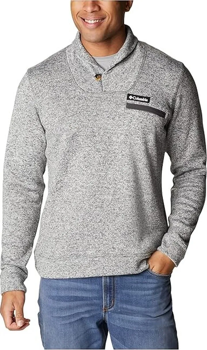 Columbia Sweater Weather Pullover (City Grey Heather) Men's Clothing