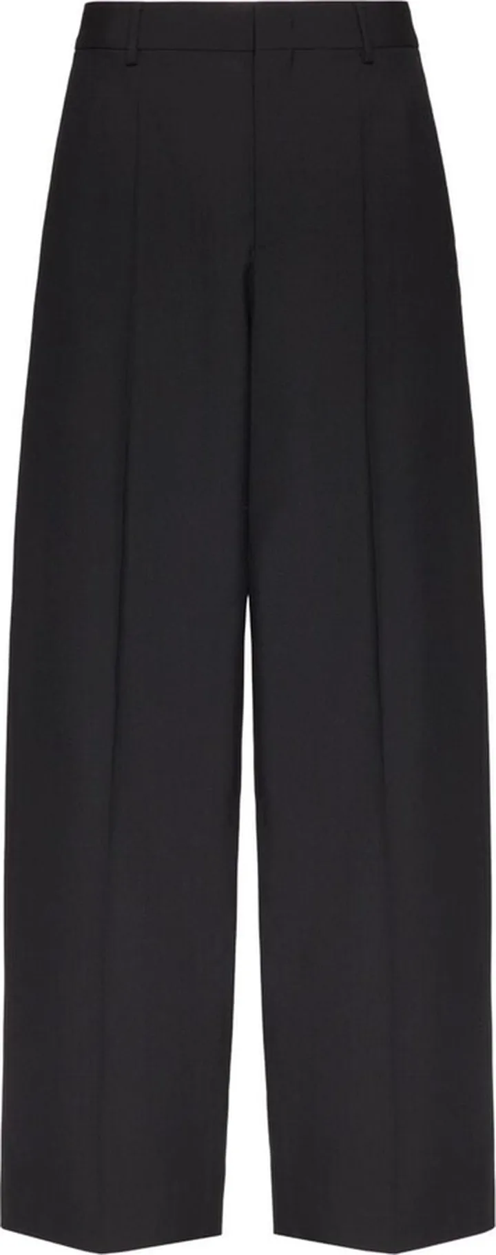 Wide-Leg Wool Trousers