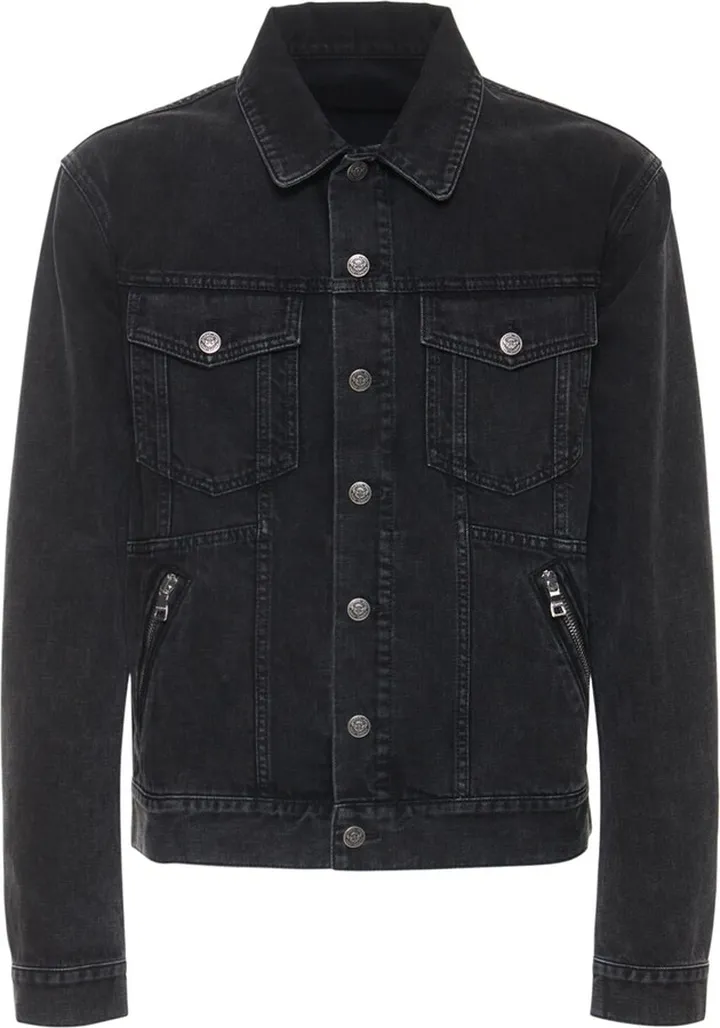 Zipped pocket denim jacket