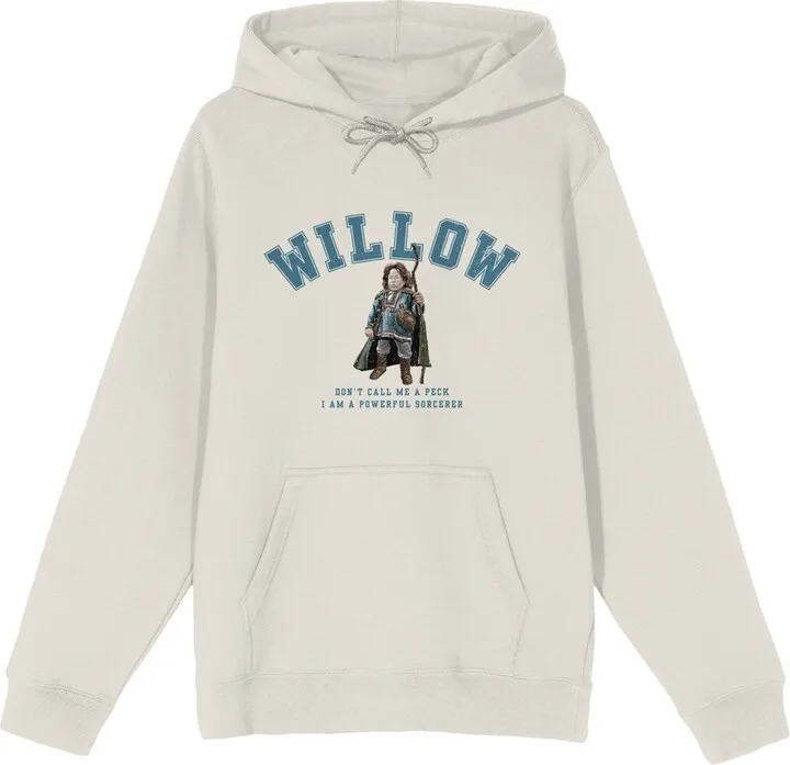 Willow Varsity Peck Sorcerer Long Sleeve Sand Men’s Hooded Sweatshirt-XXL