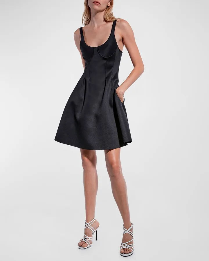 Wish You Were Here Satin Mini Dress