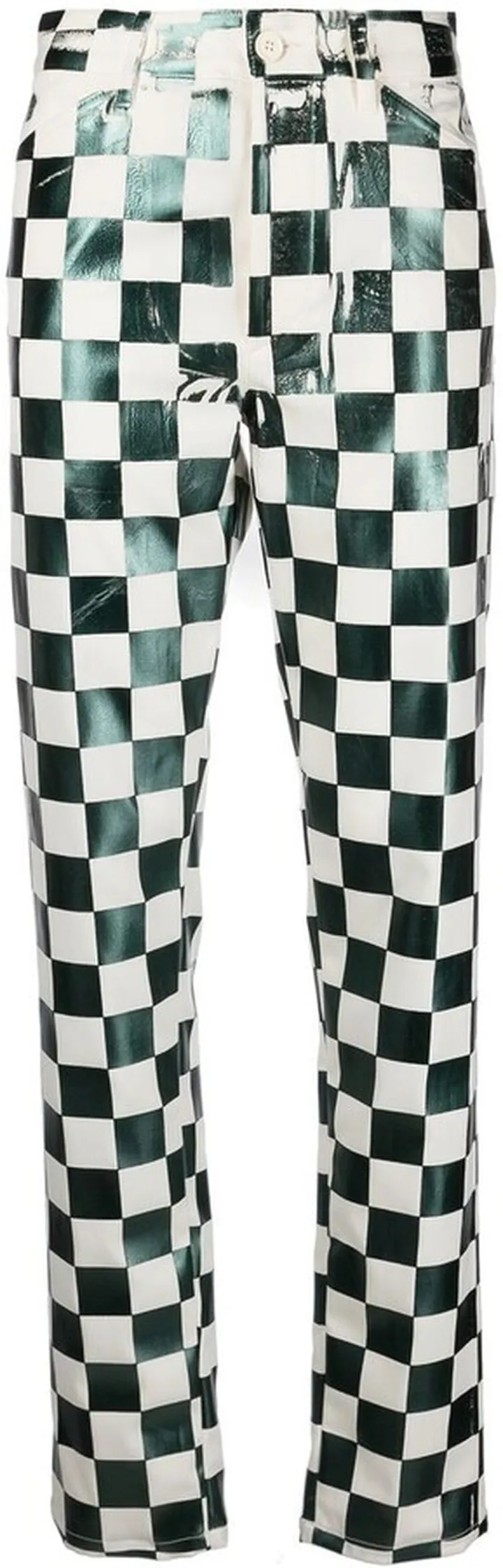Checkerboard Print Trousers