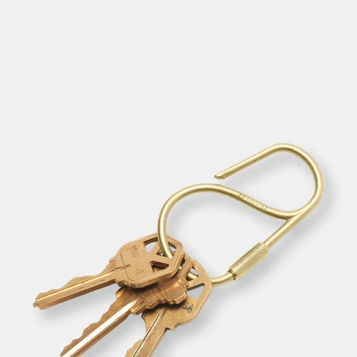 Craighill Offset Keyring - Brass