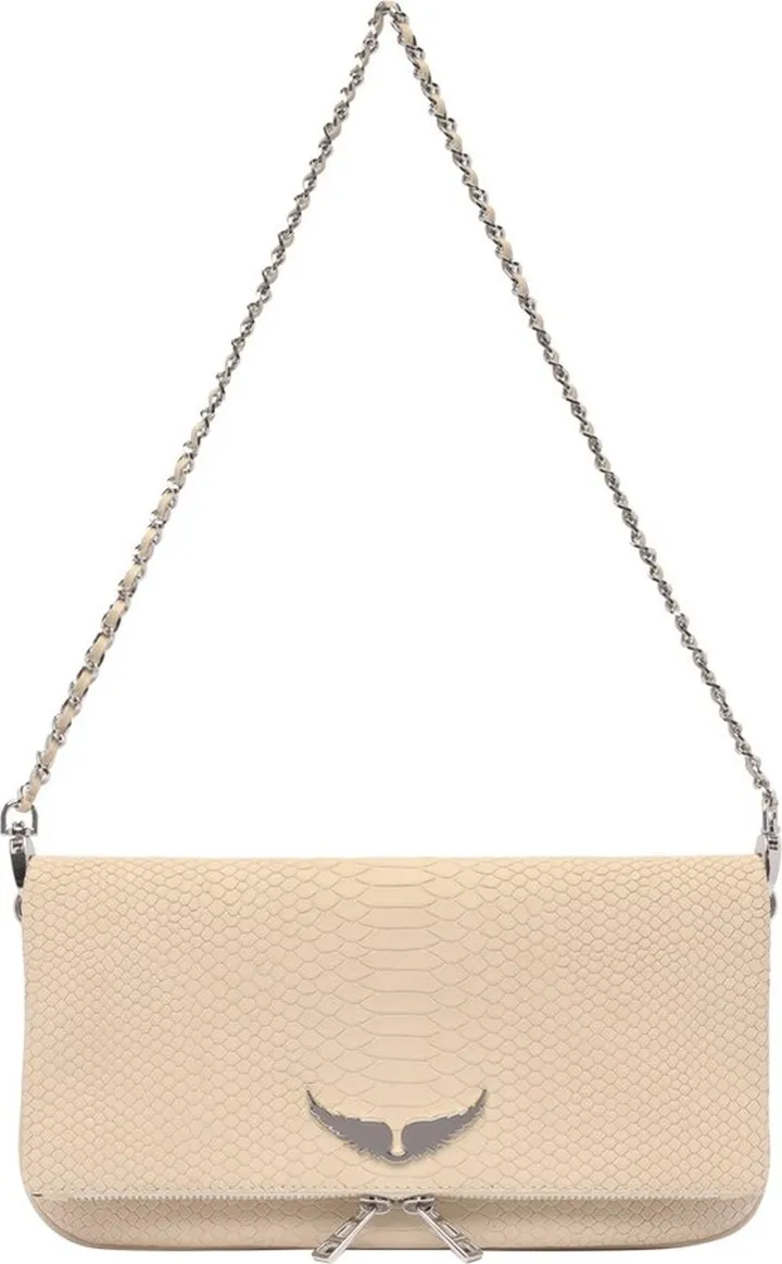 Zadig & Voltaire Logo Plaque Embossed Shoulder Bag