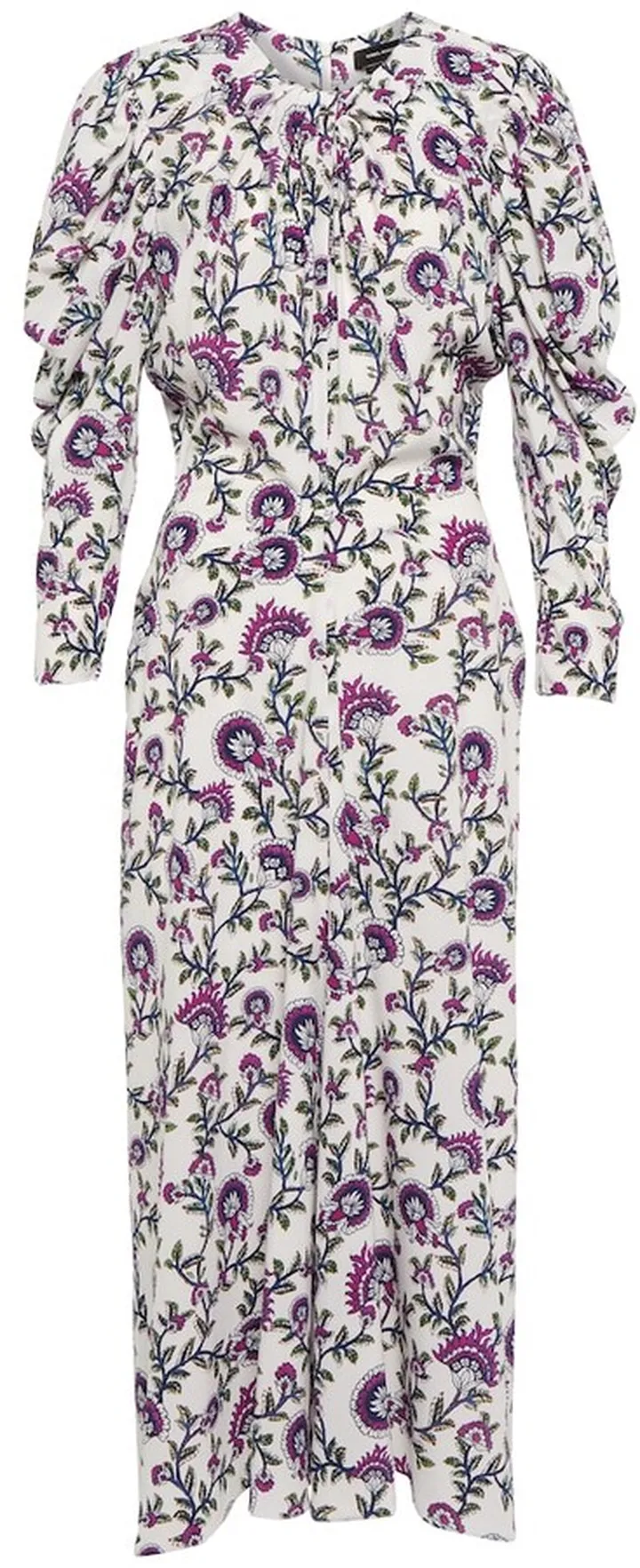 Baga floral silk-blend midi dress