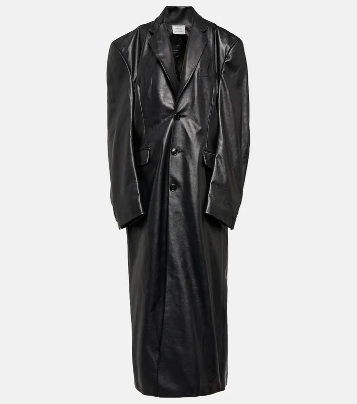 Leather coat