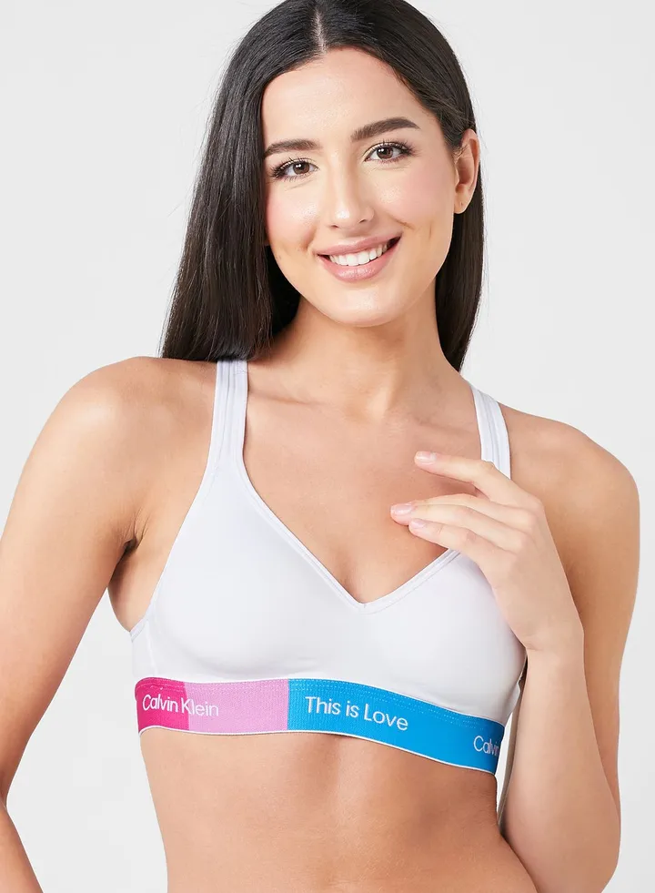 Logo Band Bikini Top