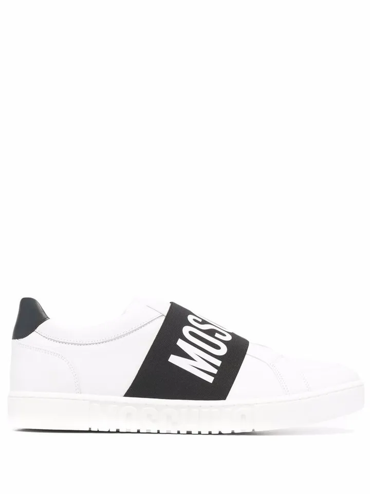 Logo-Print Slip-On Sneakers