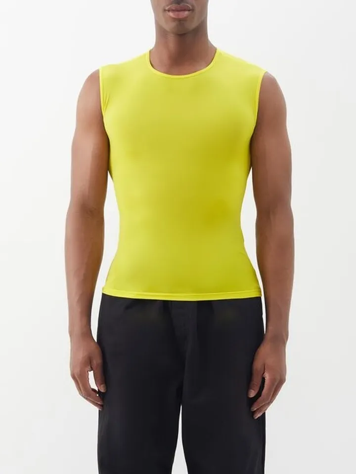 Sleeveless Stretch-jersey Top
