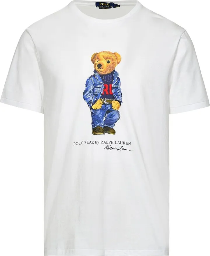 Polo Ralph Lauren Bear Printed Crewneck T-Shirt