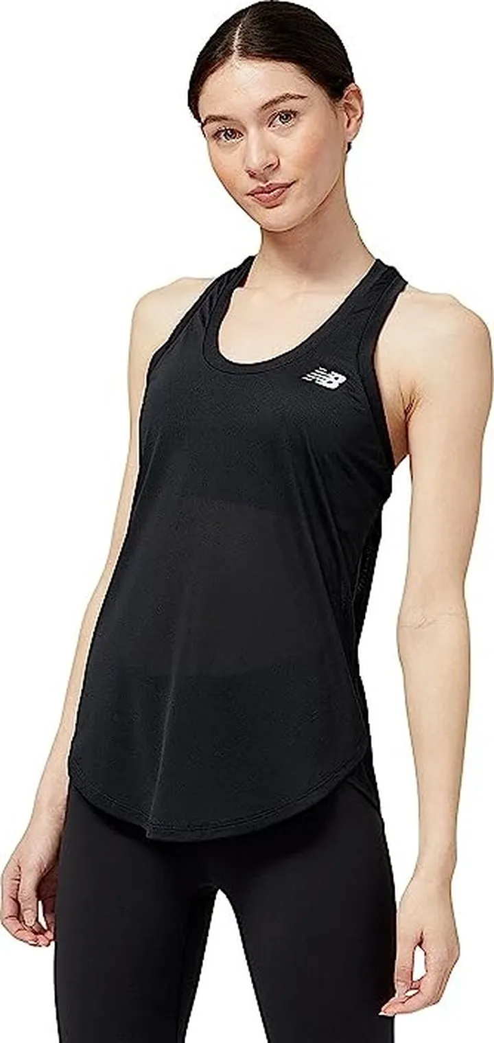 New Balance Accelerate Tank (Black) Women's Clothing