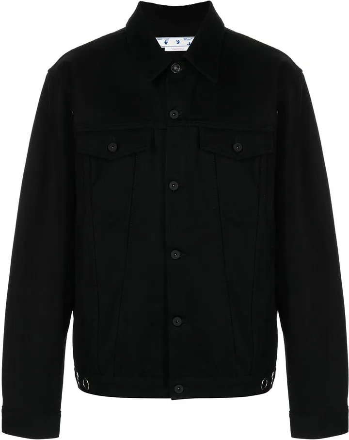 x Neen embroidered denim jacket