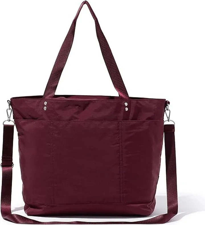 Baggallini Large Carryall Tote (Dark Cherry) Handbags