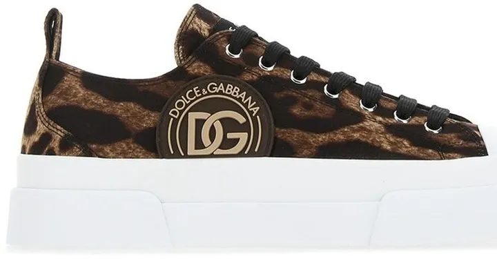 Dolce & Gabbana Portofino Leopard Printed Sneakers