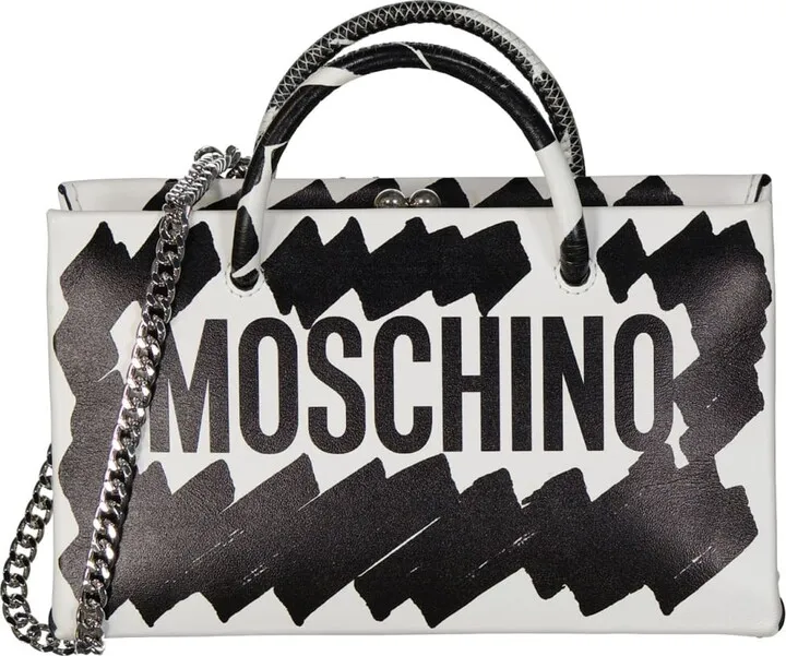 Logo Brushstroke Print Bag