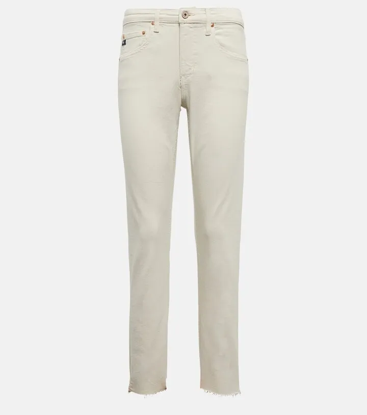 Girlfriend mid-rise slim-fit jeans