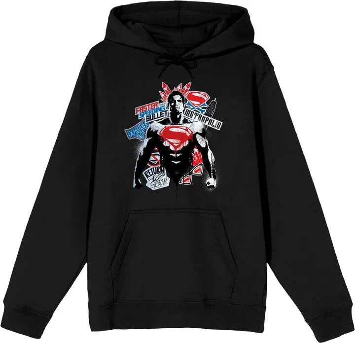 Batman Vs Superman Controversial Superman Men’s Black Sweatshirt