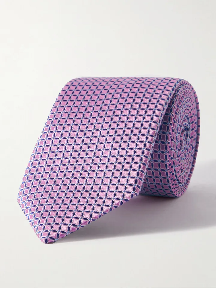 7cm Silk-Jacquard Tie