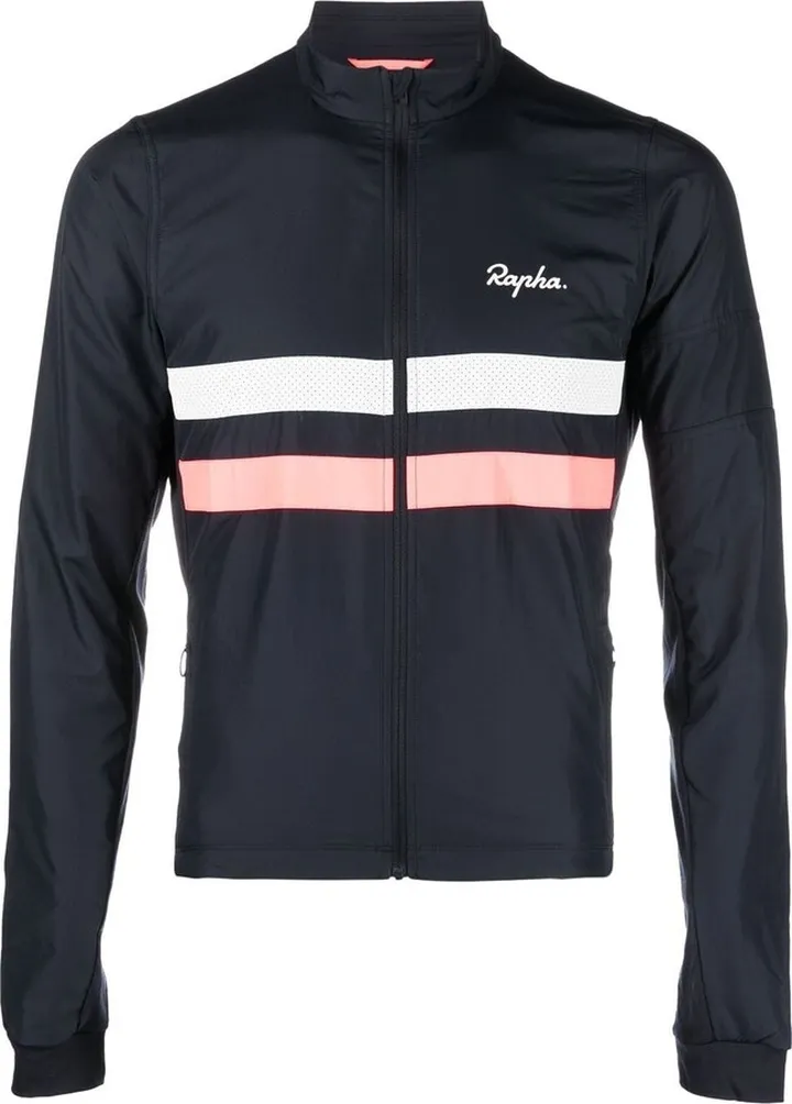 Brevet striped performance track jacket