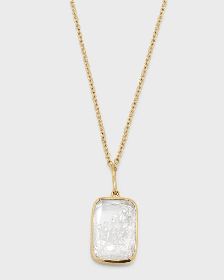 Ten Fourteen Diamond Shaker Pendant in 18K Gold