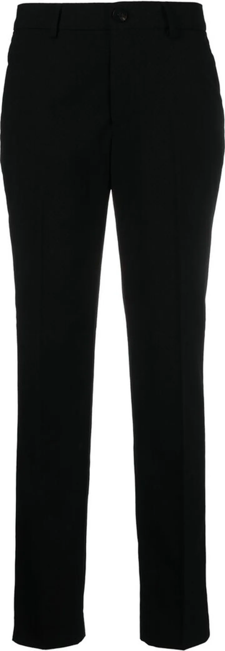 Straight-Leg Cropped Trousers