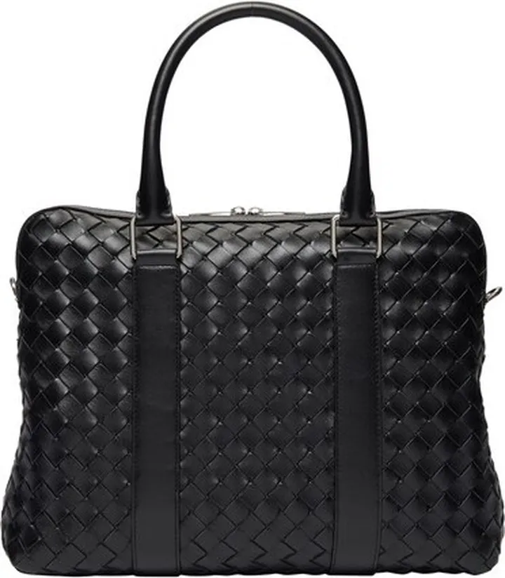 Intrecciato leather bag