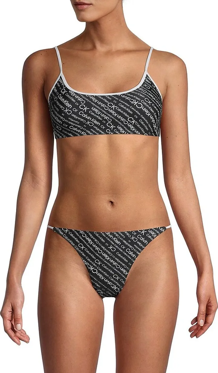 Logo-Print Bralette