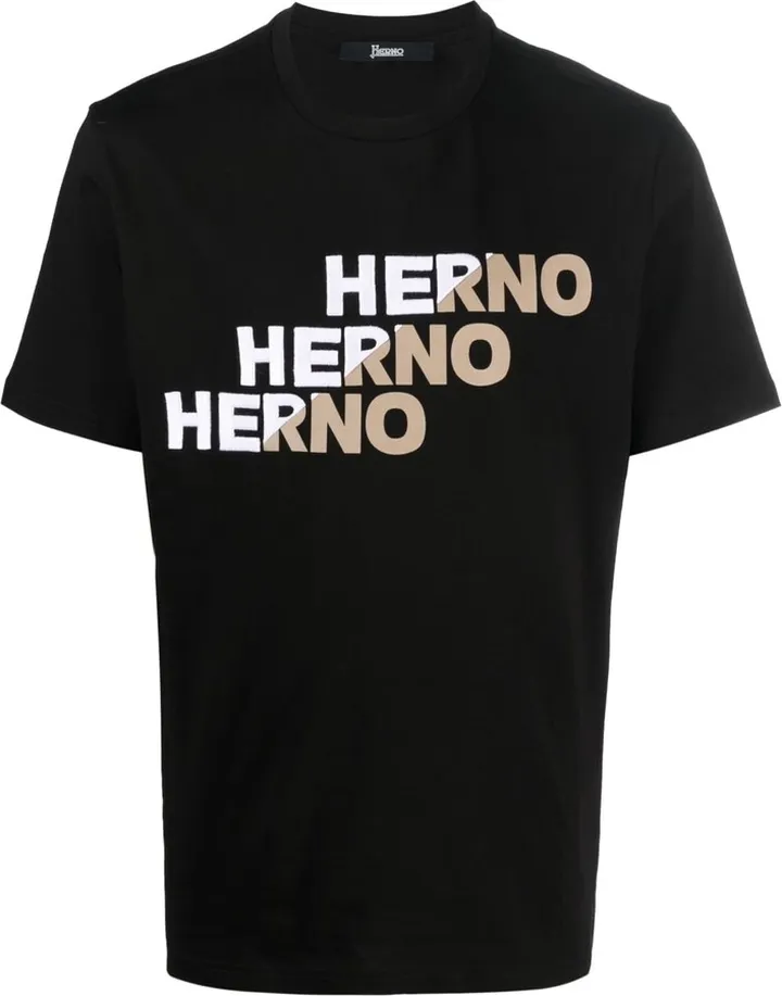 logo-patch cotton T-shirt