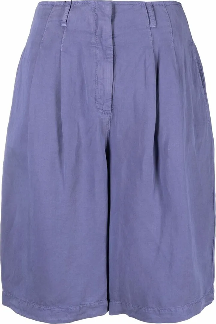 Knee-Length Wide-Leg Shorts