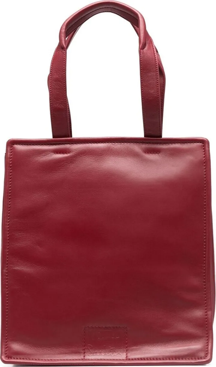 Padded Leather Tote Bag
