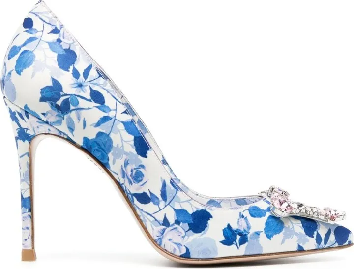 Margaux 100mm leather pumps