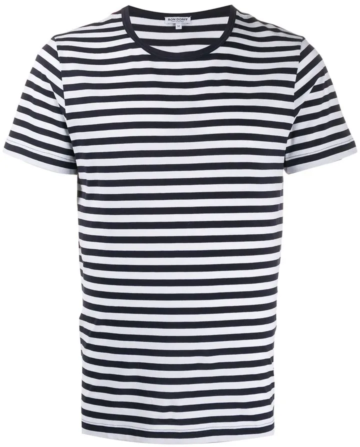 striped print T-shirt