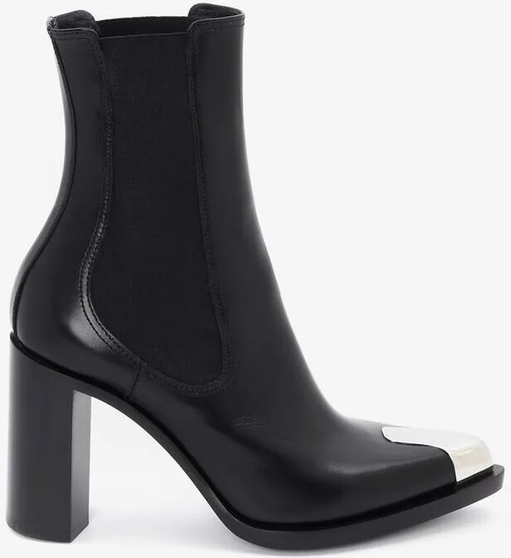 Women's Punk Chelsea Boot In Black
