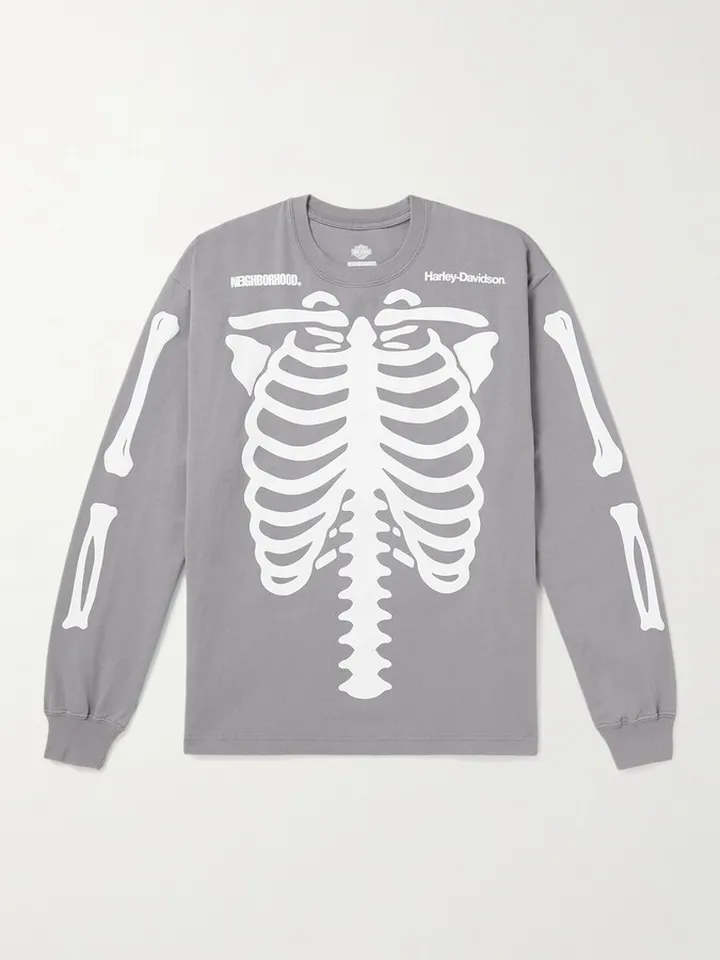 + Harley Davidson Printed Cotton-Jersey T-Shirt