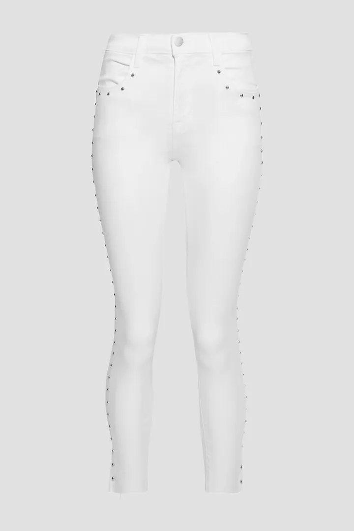 Alana cropped studded high-rise skinny jeans