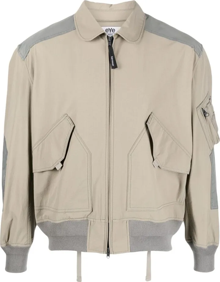 Panelled Bomber Jacket